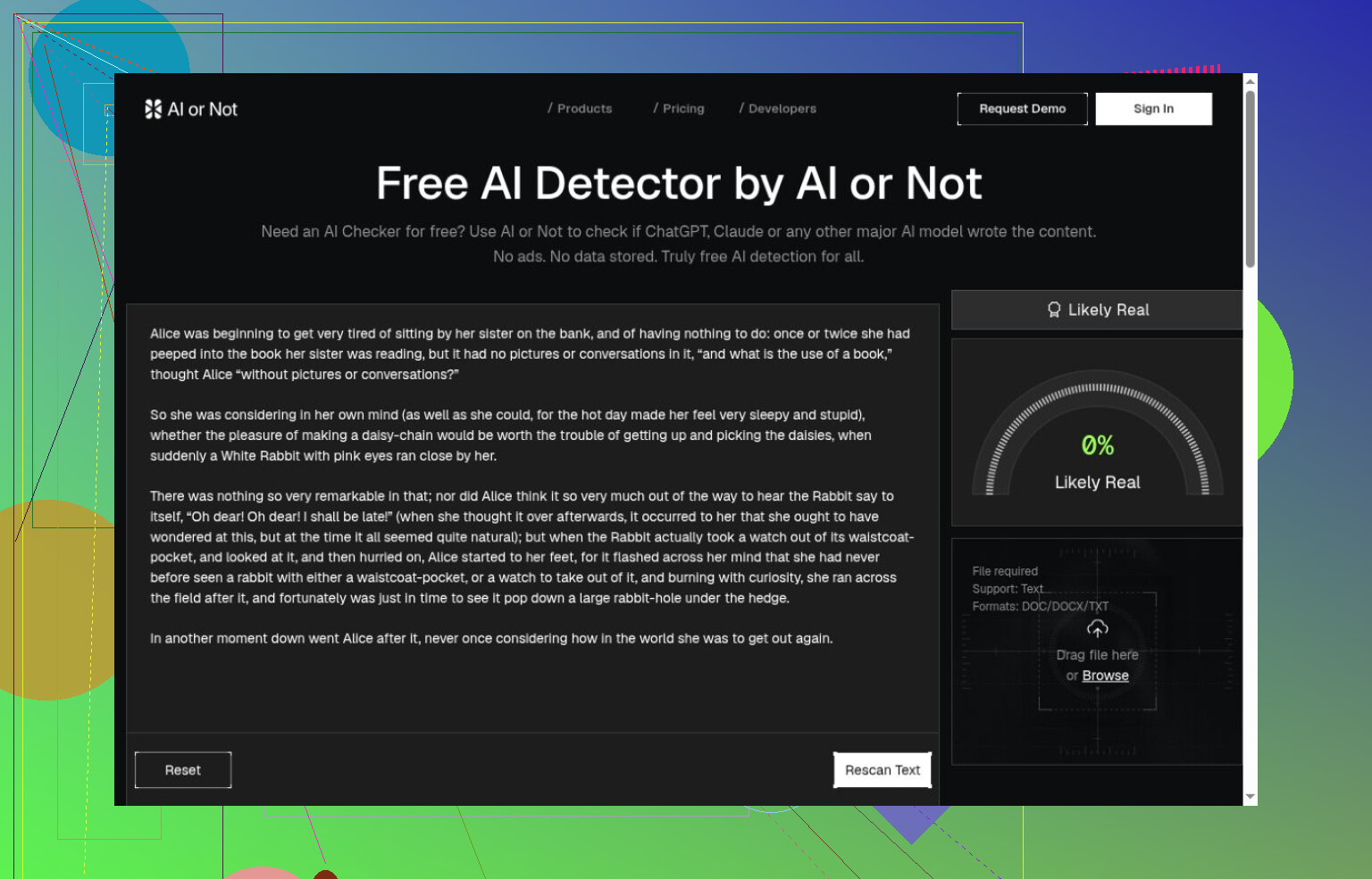 1. Detector de IA de Clever