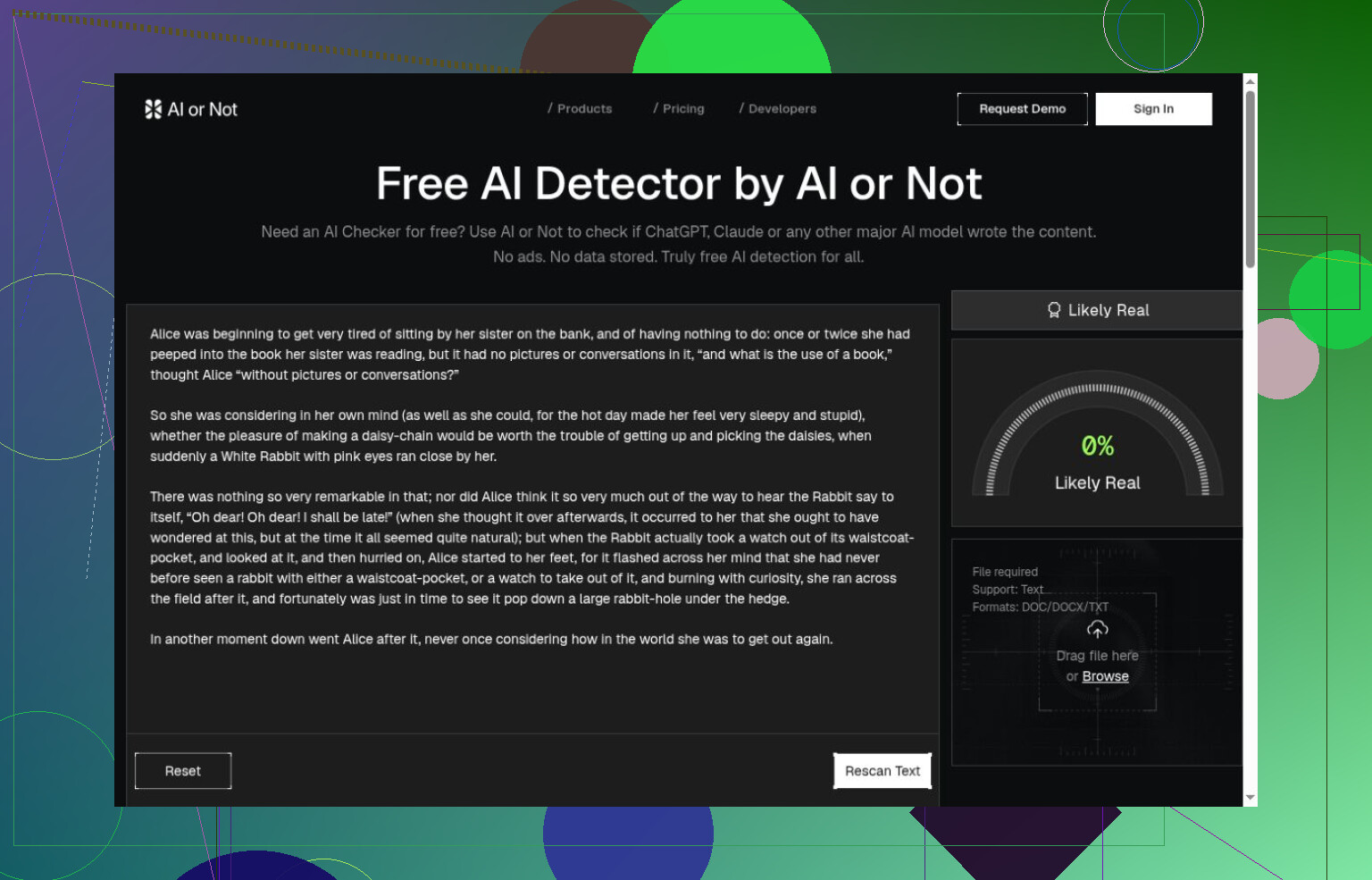 1. Detector de IA de Clever